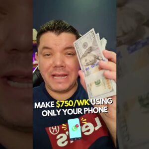 How To Make $750/Wk Using ONLY Your Phone & NO Experience #Shorts (Make Money Online)